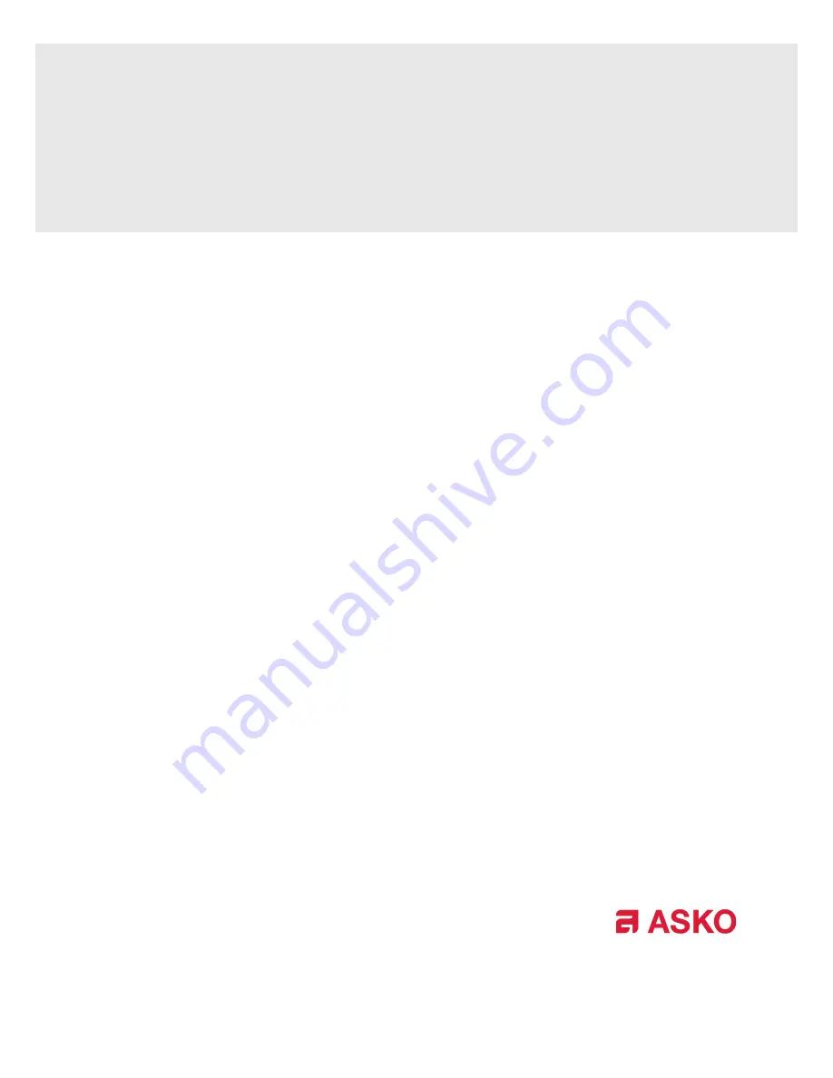 Asko Professional WMC64P Operating Instructions Manual Download Page 1