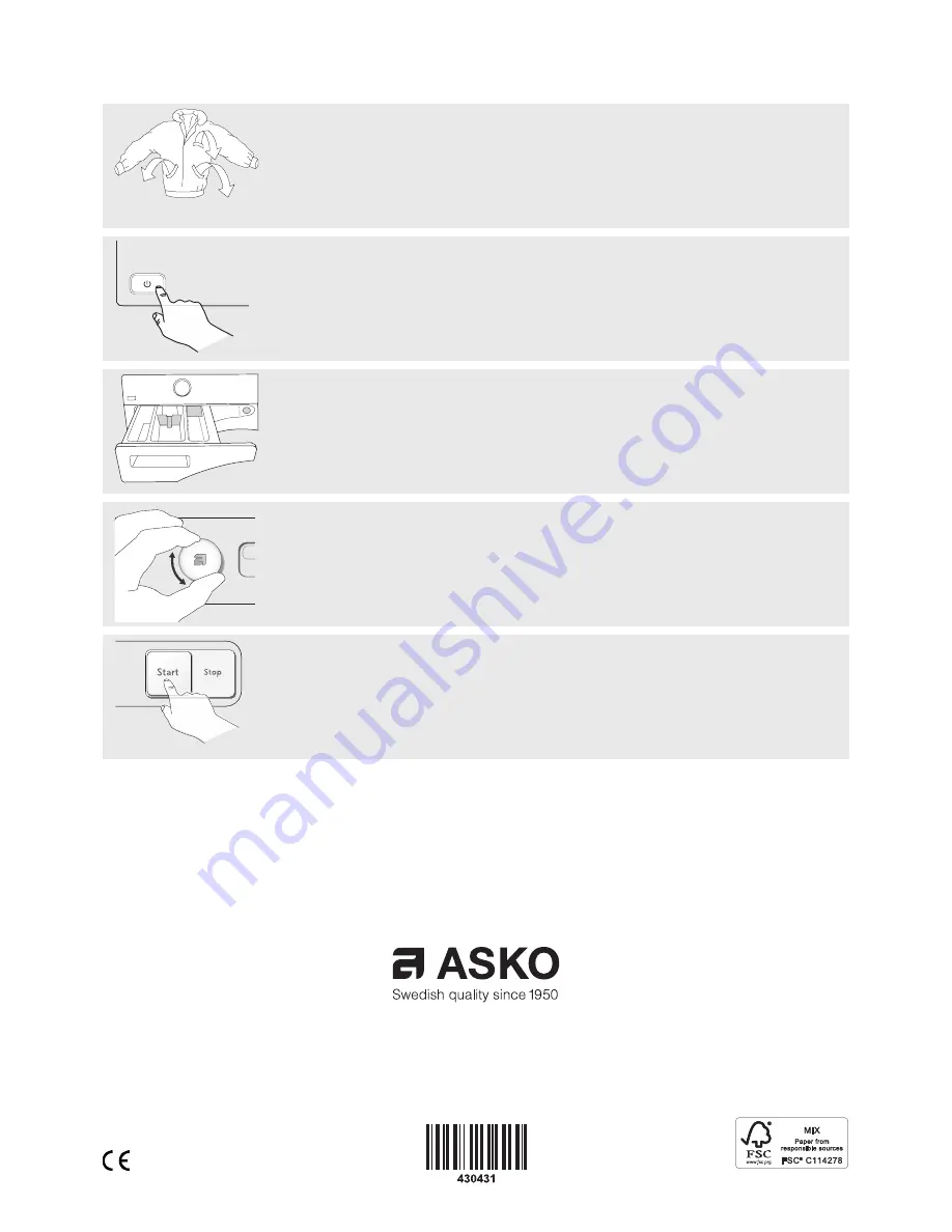 Asko W6444A Operating Instructions Manual Download Page 32