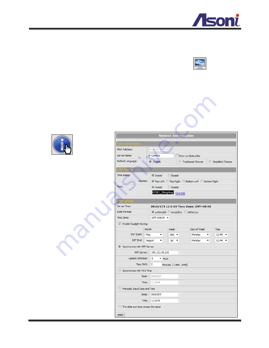 Asoni CAM613M User Manual Download Page 18