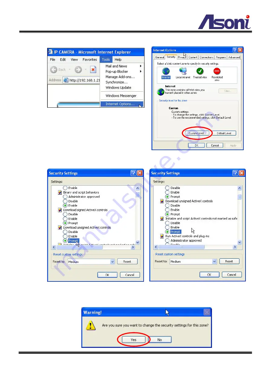 Asoni CAM624M User Manual Download Page 14