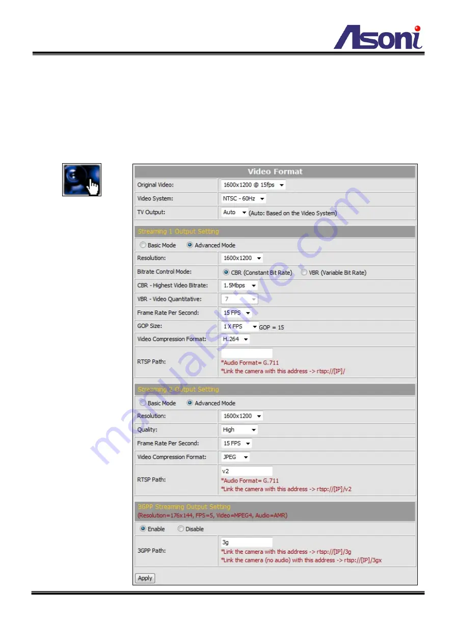 Asoni CAM627M User Manual Download Page 26