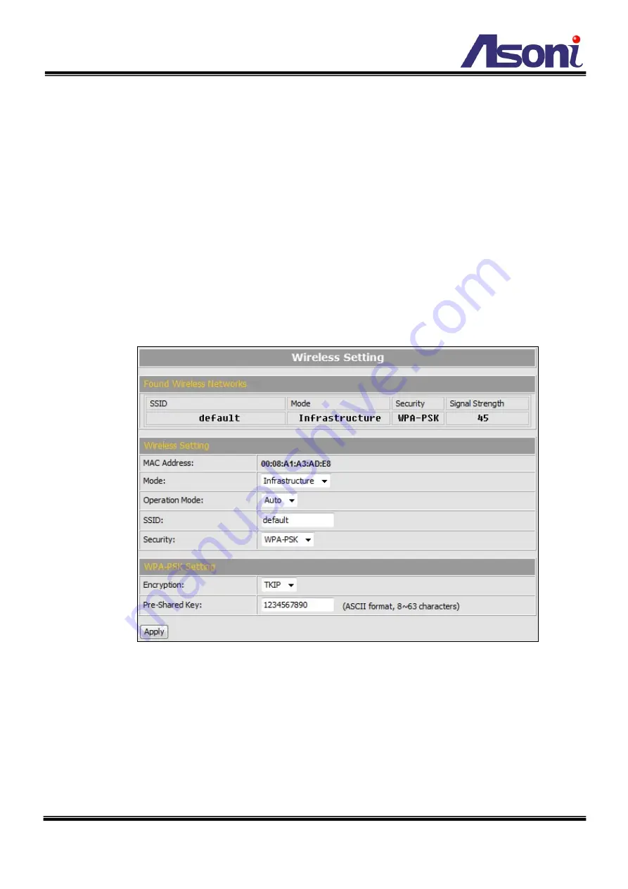 Asoni CAM663F Скачать руководство пользователя страница 42