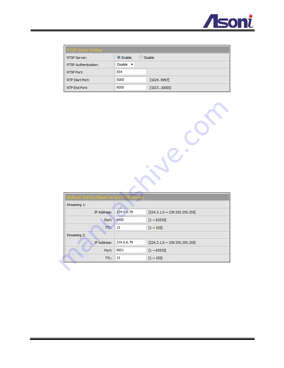 Asoni CAM6709H User Manual Download Page 39