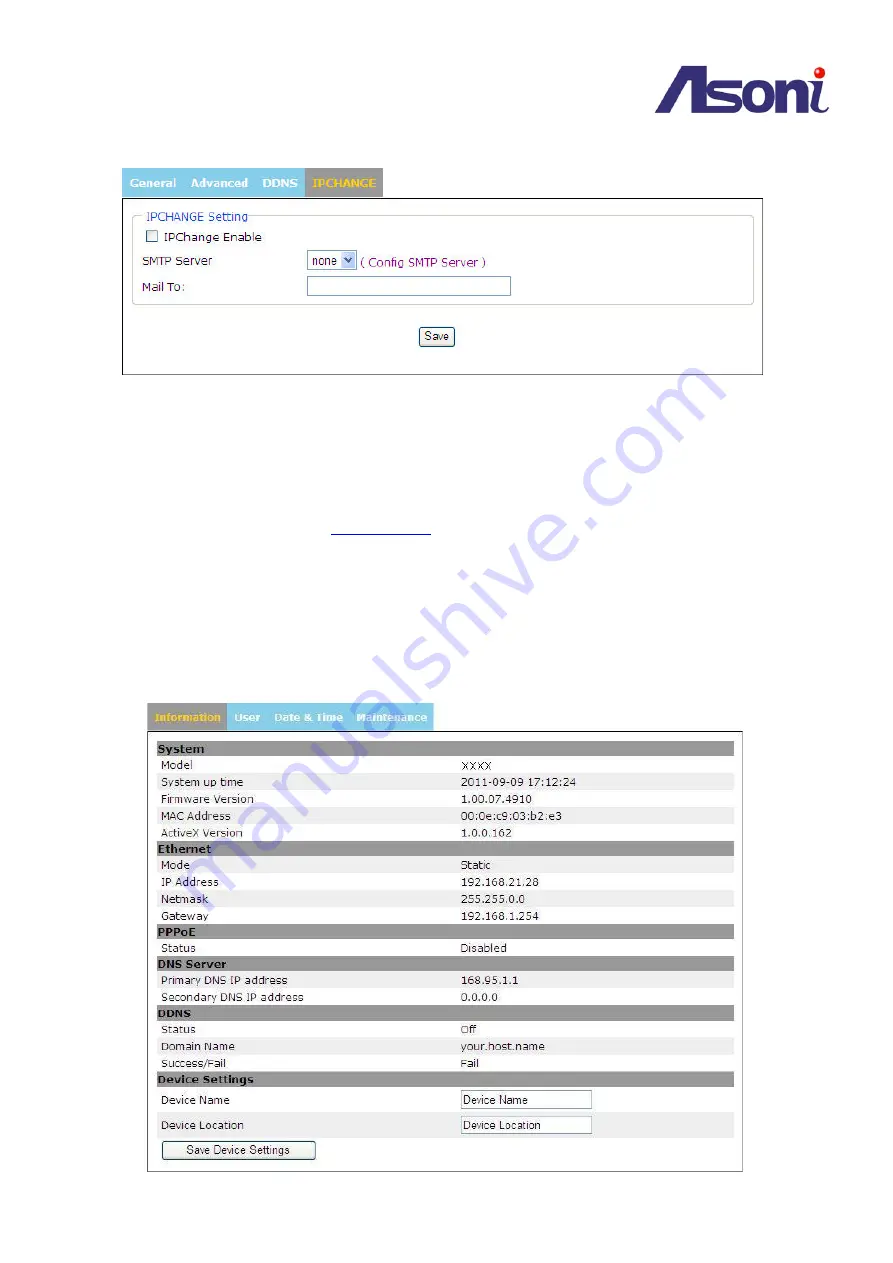 Asoni CAM728MIR User Manual Download Page 45