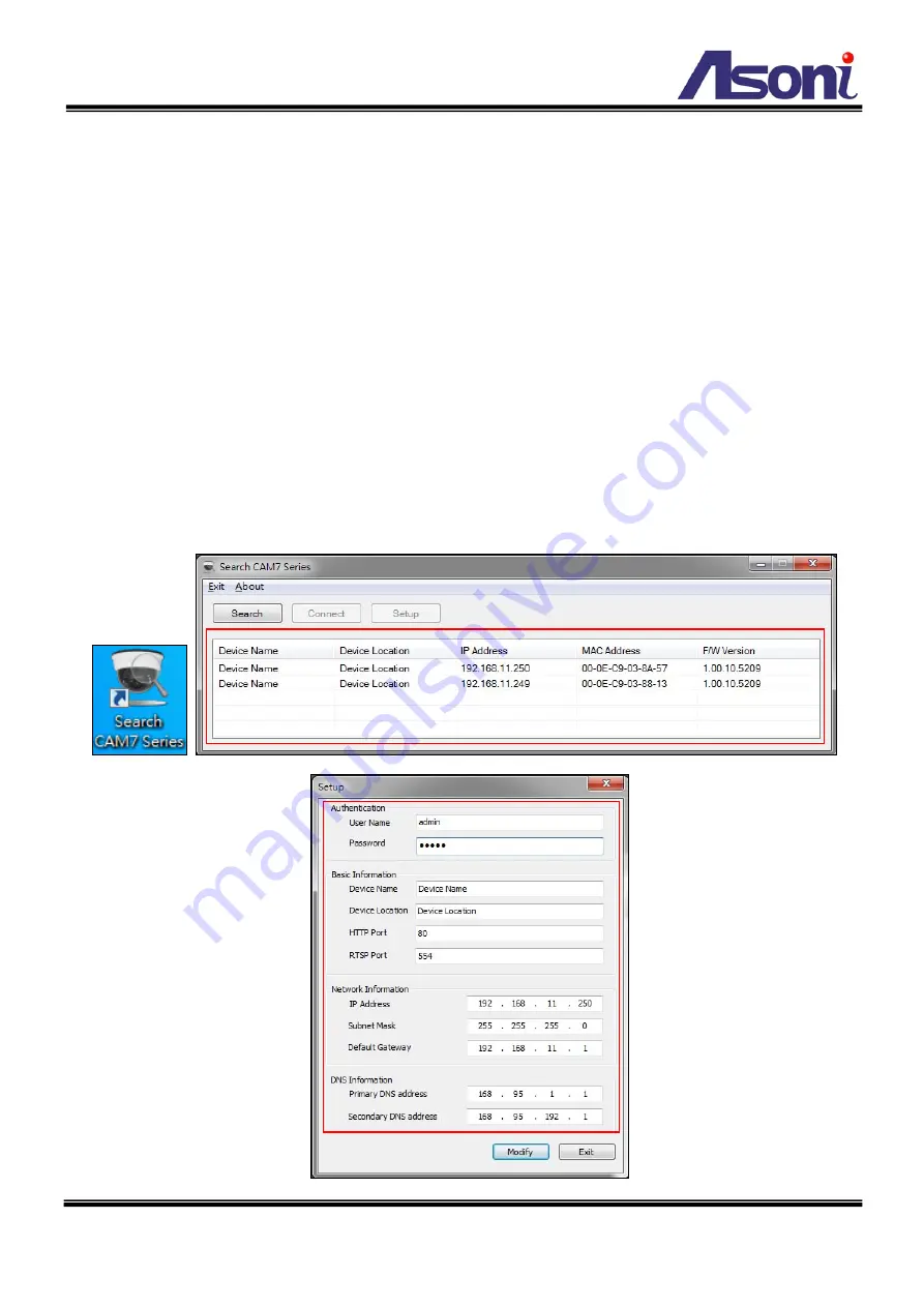 Asoni CAM741H-PoE-P User Manual Download Page 16