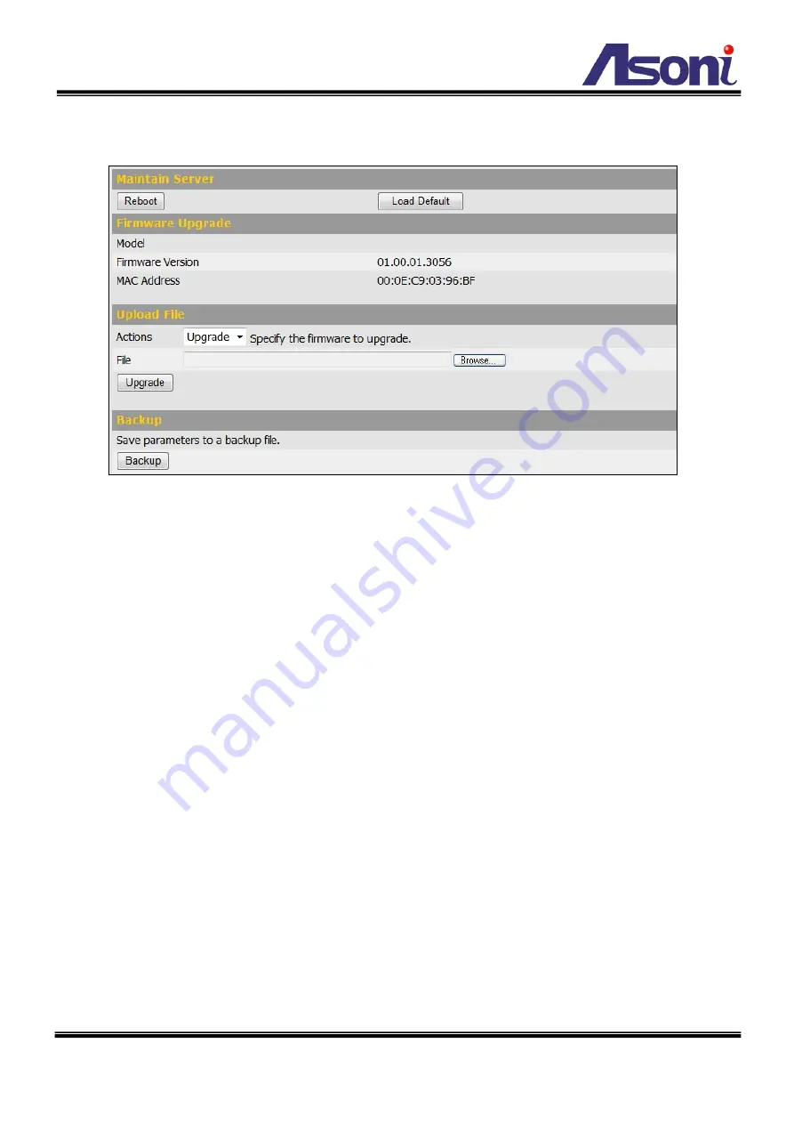 Asoni CAM741H-PoE-P User Manual Download Page 55