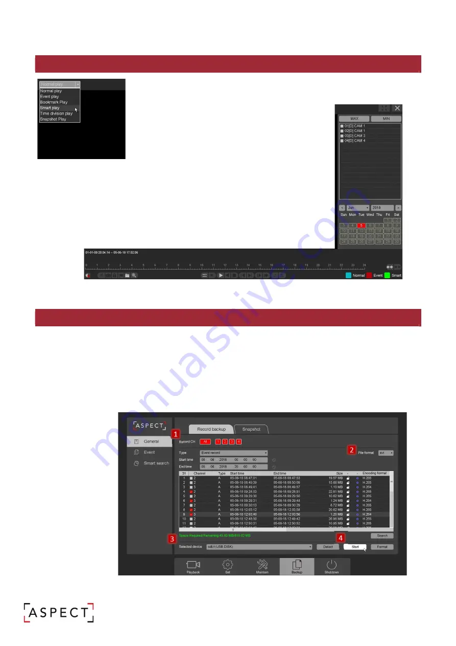 Aspect NVR-12M-64 Quick Start Manual Download Page 12