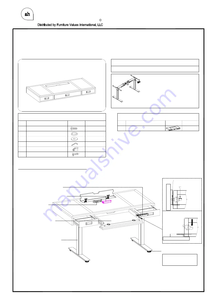 aspenhome I215-360T Assembly Instructions Download Page 1