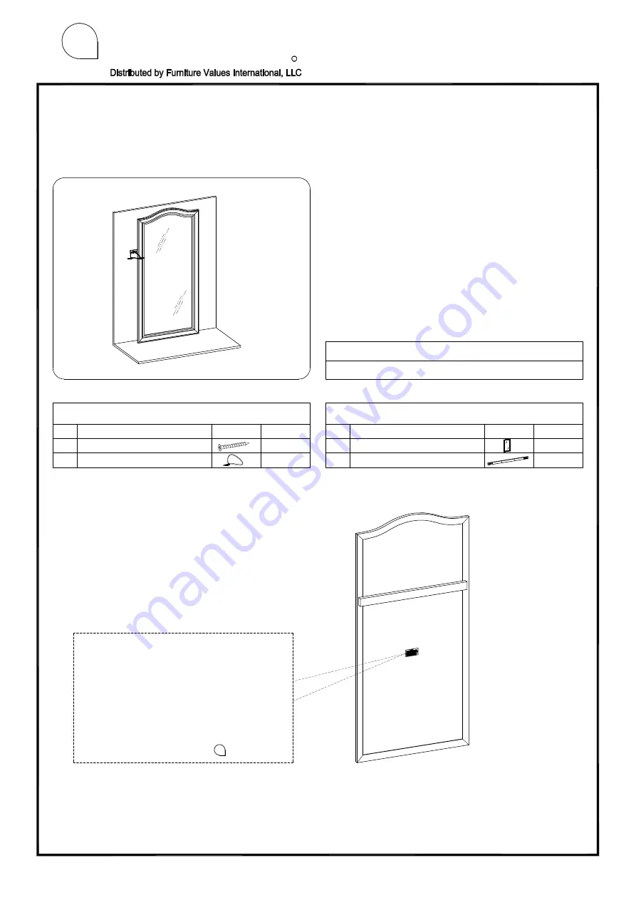 aspenhome I218-465F-WHT Скачать руководство пользователя страница 1