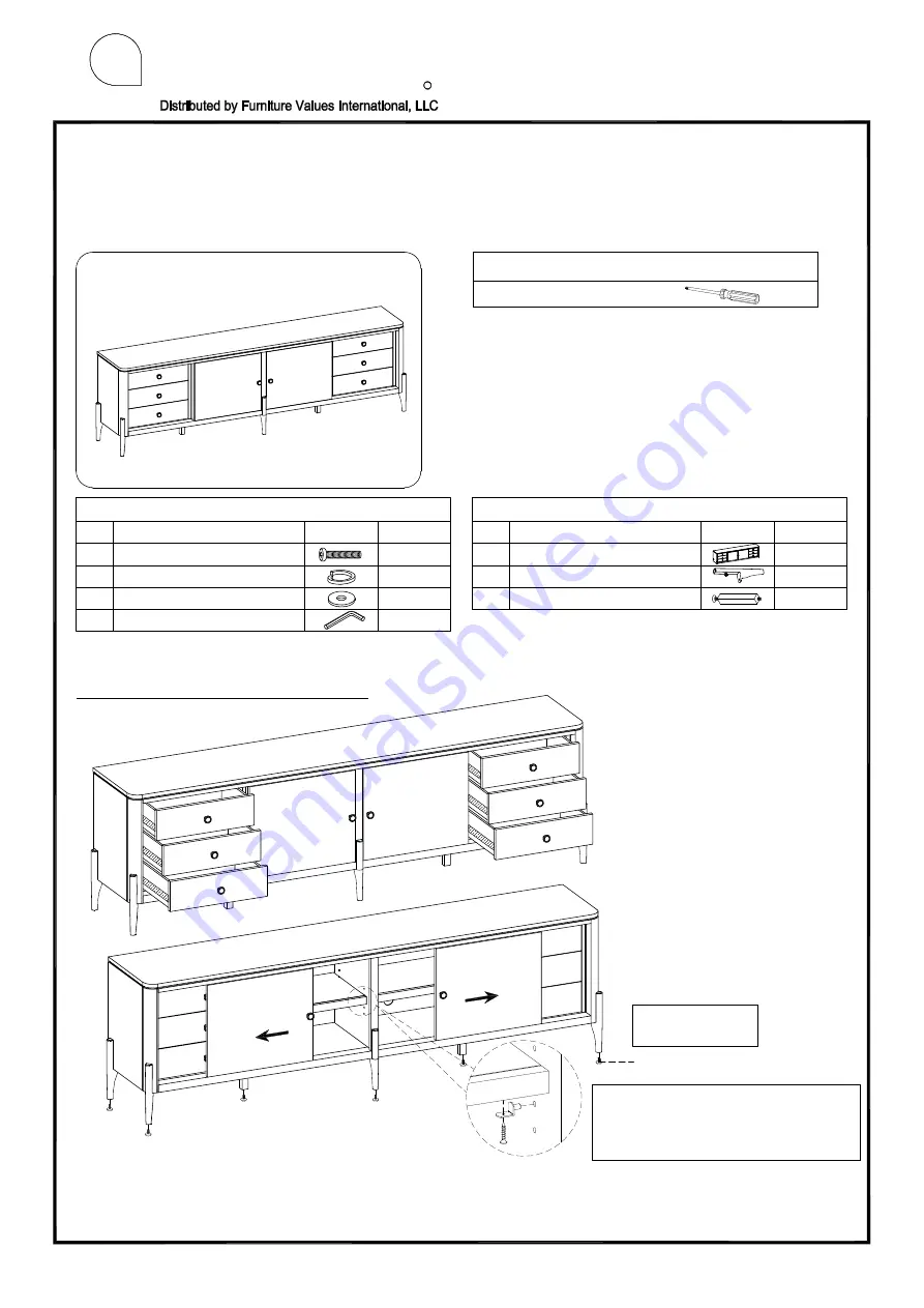 aspenhome I256-296 Assembly Instructions Download Page 1