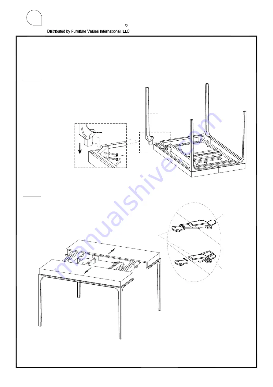 aspenhome I256-6052 Assembly Instructions Manual Download Page 2