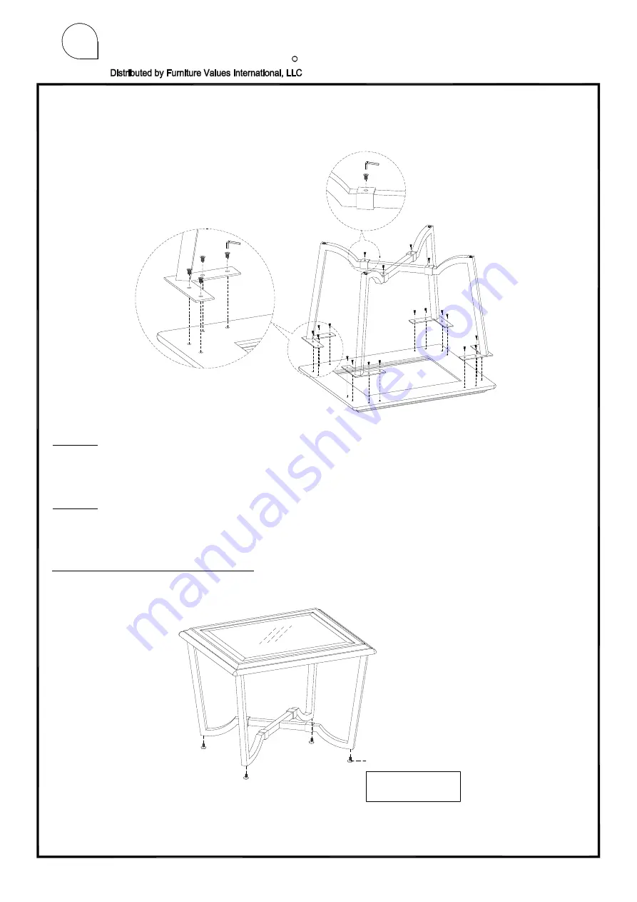 aspenhome I260-9140 Aassembly Instructions Download Page 2