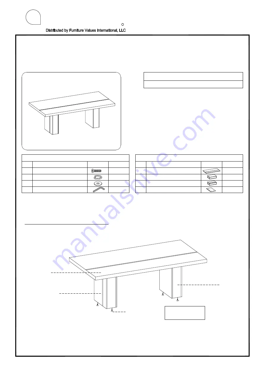 aspenhome I318-6030 Assembly Instructions Download Page 1