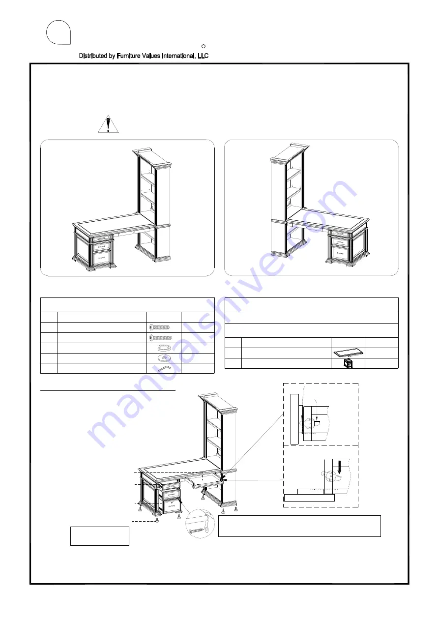 aspenhome I91-332 Assembly Instructions Download Page 2