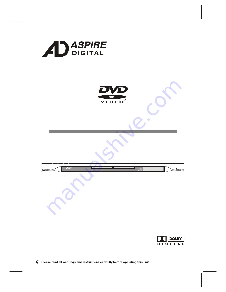 Aspire AD-N820B Owner'S Manual Download Page 1