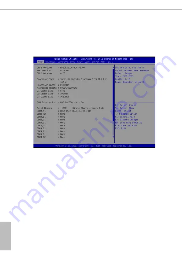 ASROCK Rack EP2C621D16-4LP User Manual Download Page 46