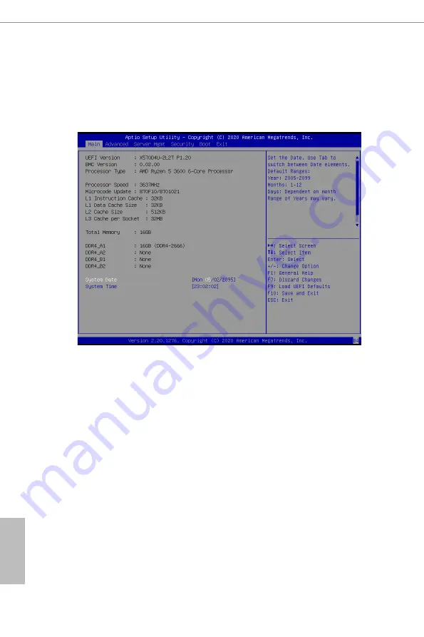 ASROCK Rack X570D4U User Manual Download Page 54