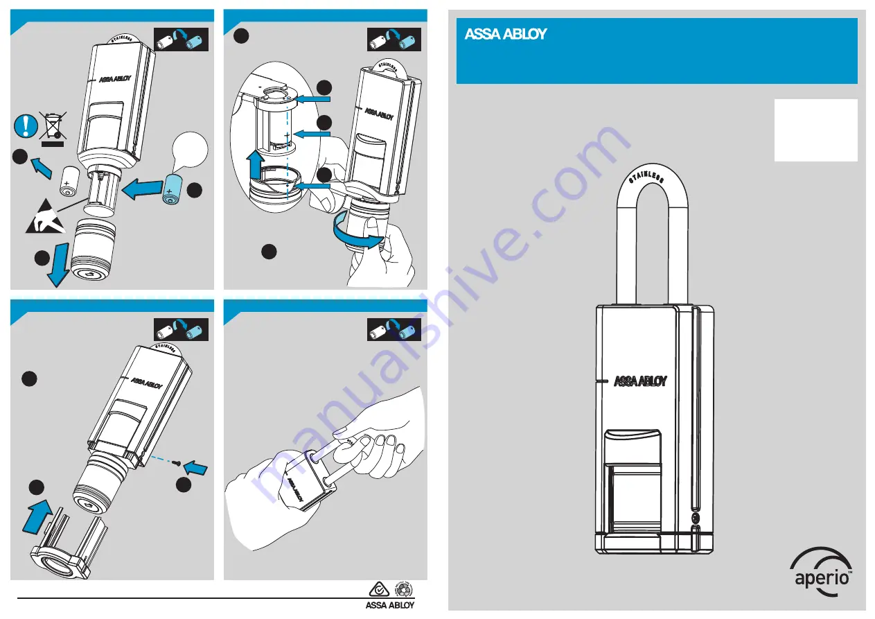 Assa Abloy APERIO P100 Setup Instructions Download Page 1