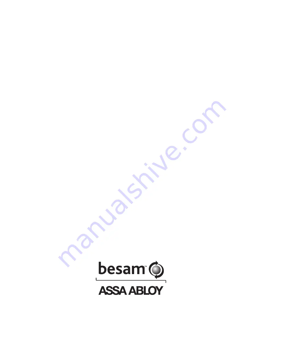 Assa Abloy besam US23-0696-01 Скачать руководство пользователя страница 28