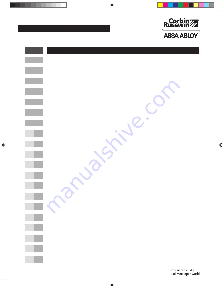 Assa Abloy Corbin Russwin Access 600 BL6600 Series Installation Instructions Manual Download Page 2