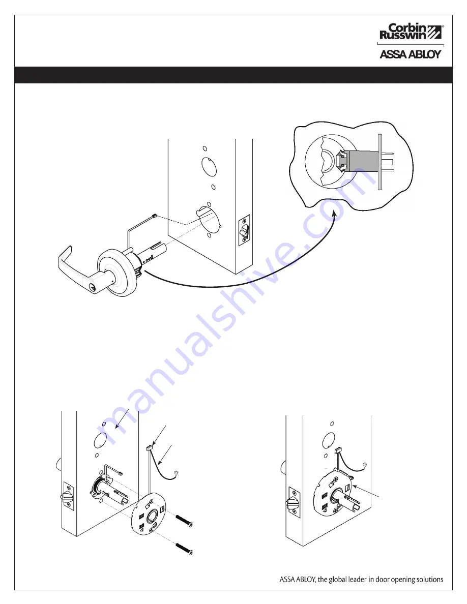 Assa Abloy Corbin Russwin Access 600 CL33600 TCRNE1 Series Installation Instructions Manual Download Page 10