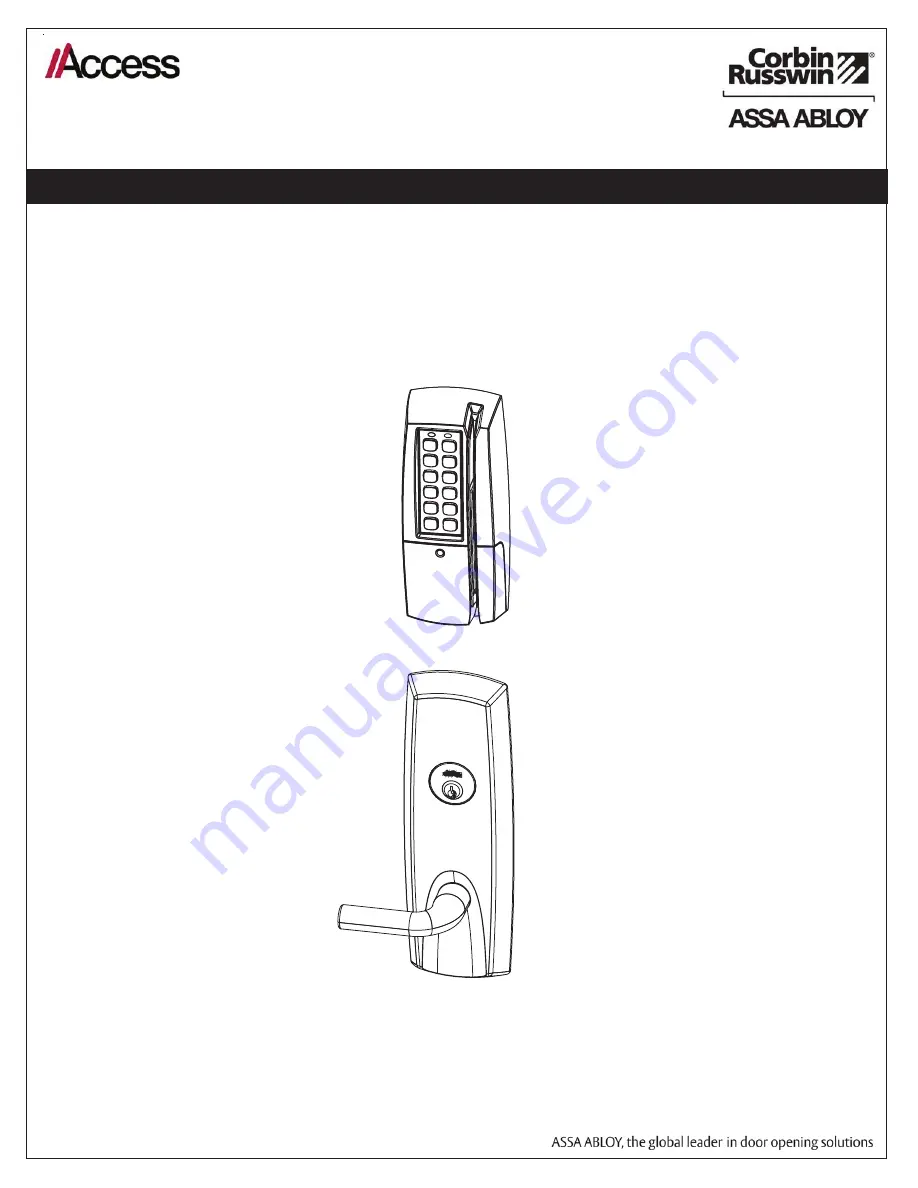 Assa Abloy Corbin Russwin Access 700 ED5000N Series Скачать руководство пользователя страница 1