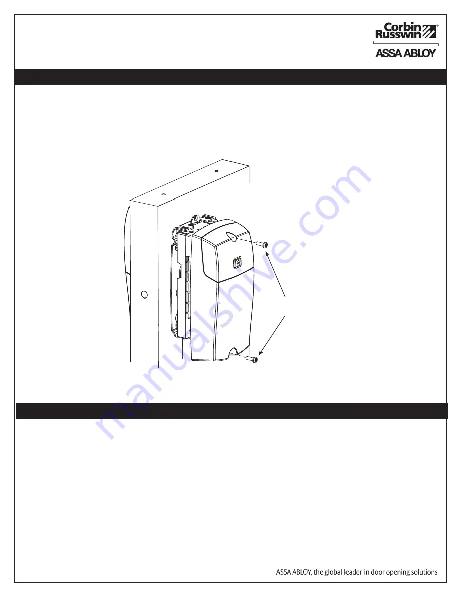 Assa Abloy Corbin Russwin Access 700 ED5000N Series Скачать руководство пользователя страница 21