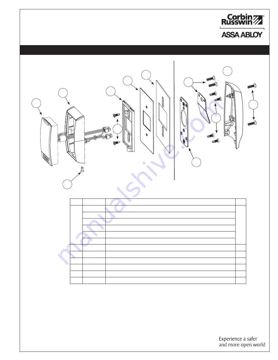 Assa Abloy Corbin Russwin SE LP10 9600 Series Installation Instructions Manual Download Page 5