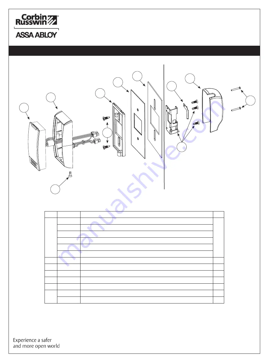 Assa Abloy Corbin Russwin SE LP10 9600 Series Installation Instructions Manual Download Page 6