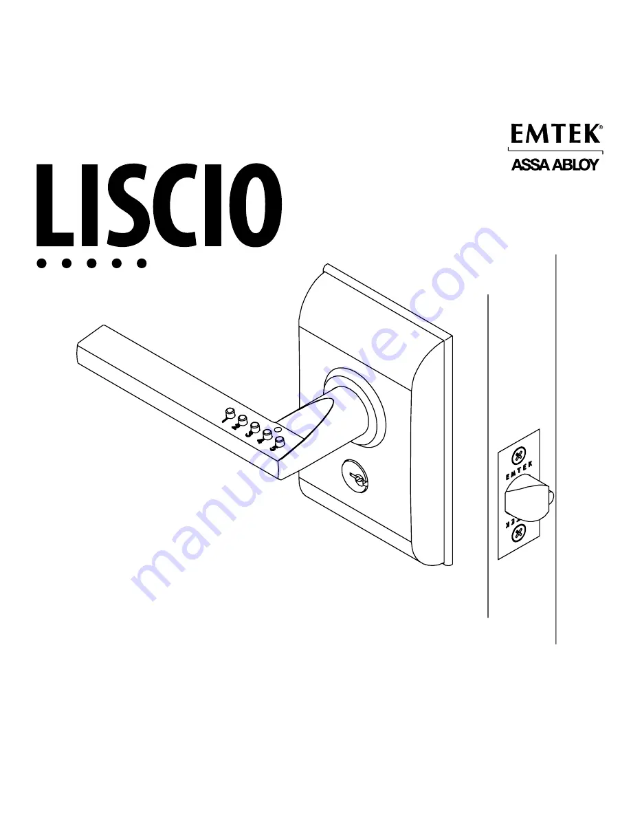 Assa Abloy EMTEK LISCIO Скачать руководство пользователя страница 1