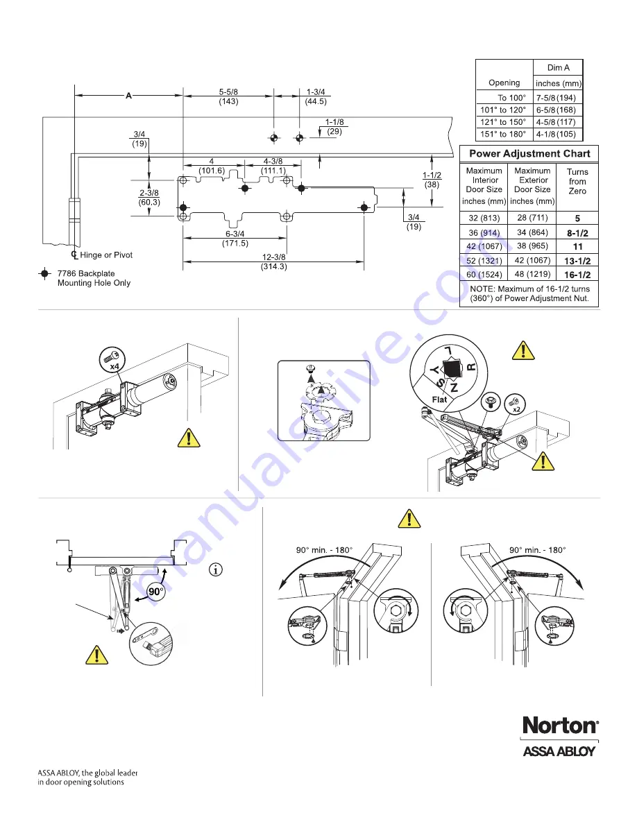 Assa Abloy Norton 7500 Series Скачать руководство пользователя страница 3