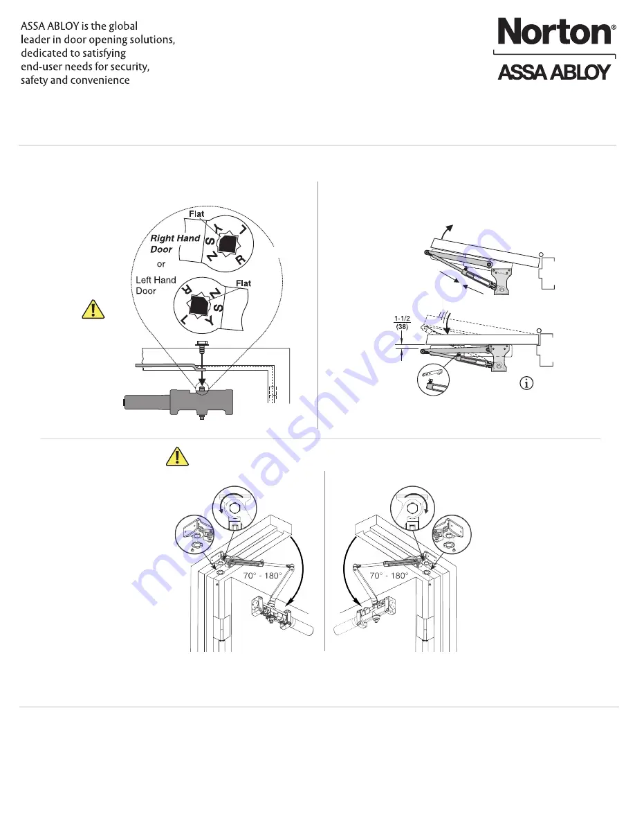 Assa Abloy Norton 7500 Series Installation Instructions Manual Download Page 6