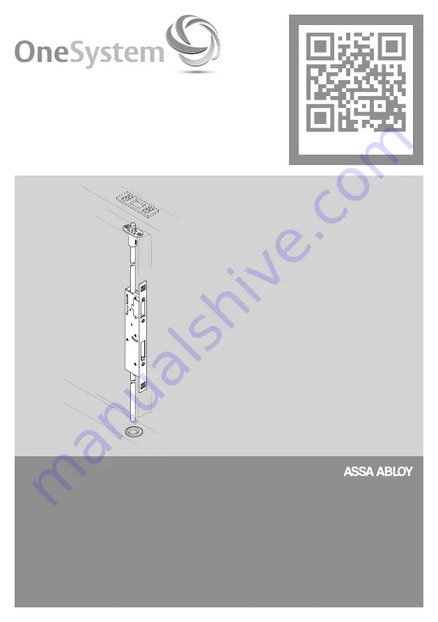 Assa Abloy OneSystem Espagnolette Assembly Instructions Manual Download Page 1