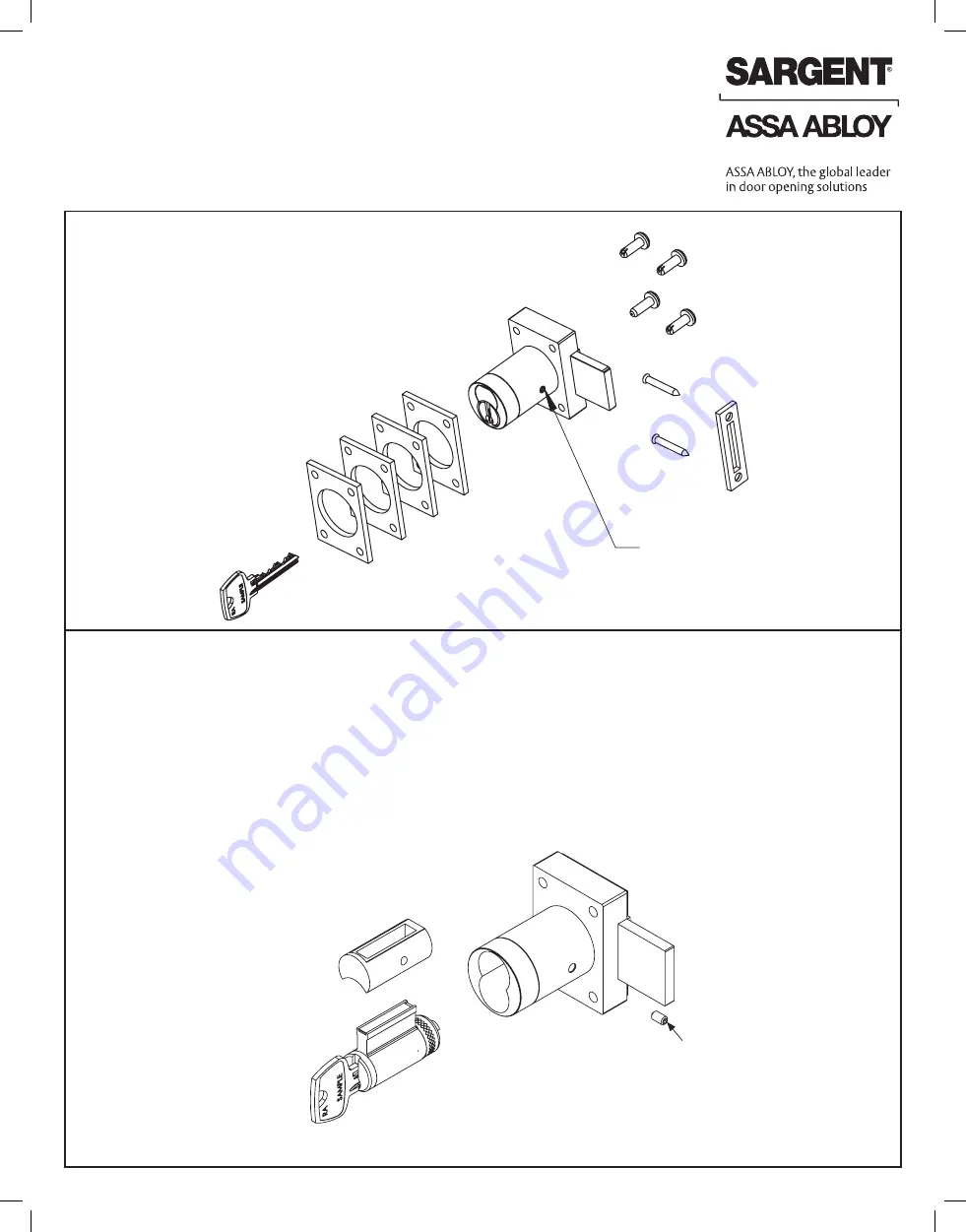 Assa Abloy SARGENT 1655 Installation Instructions Download Page 1