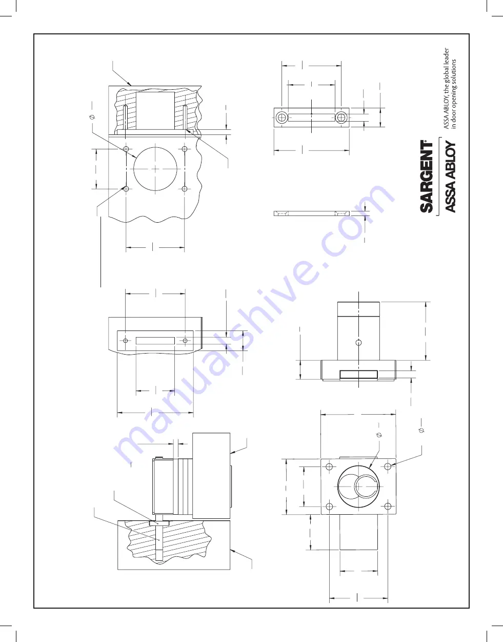 Assa Abloy SARGENT 1655 Installation Instructions Download Page 2