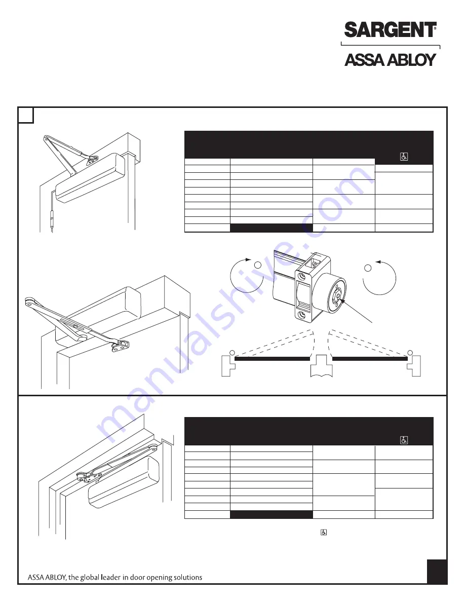 Assa Abloy SARGENT 351 POWERGLIDE Series Скачать руководство пользователя страница 1