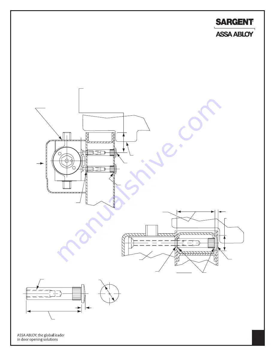 Assa Abloy SARGENT 351 POWERGLIDE Series Скачать руководство пользователя страница 6