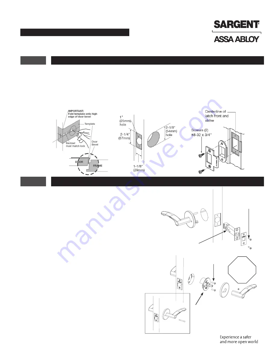 Assa Abloy SARGENT DL Series Скачать руководство пользователя страница 2