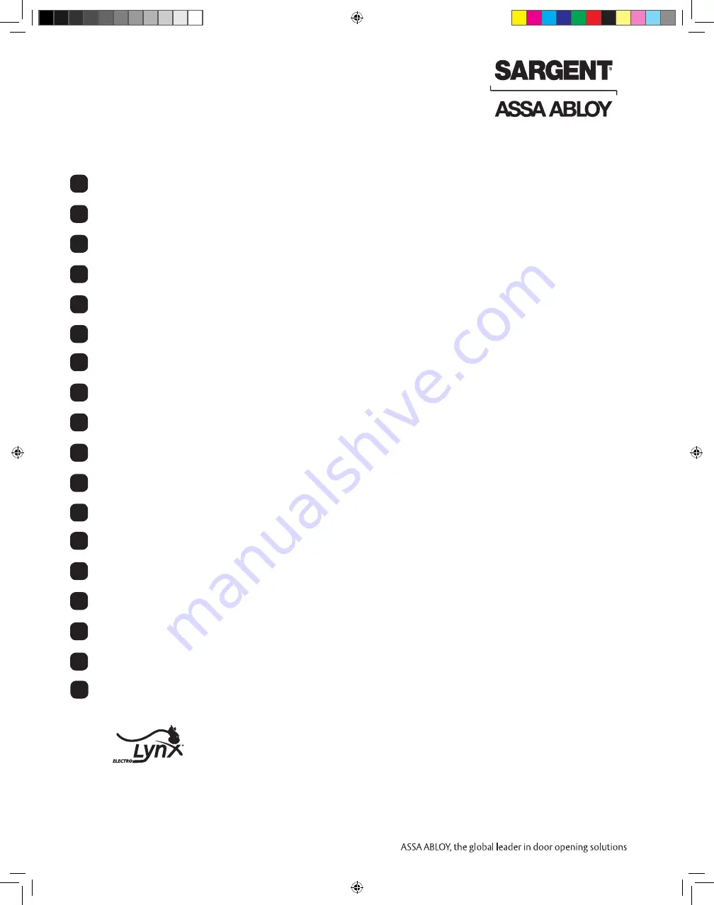 Assa Abloy Sargent Electroguard-59 80 Series Скачать руководство пользователя страница 2