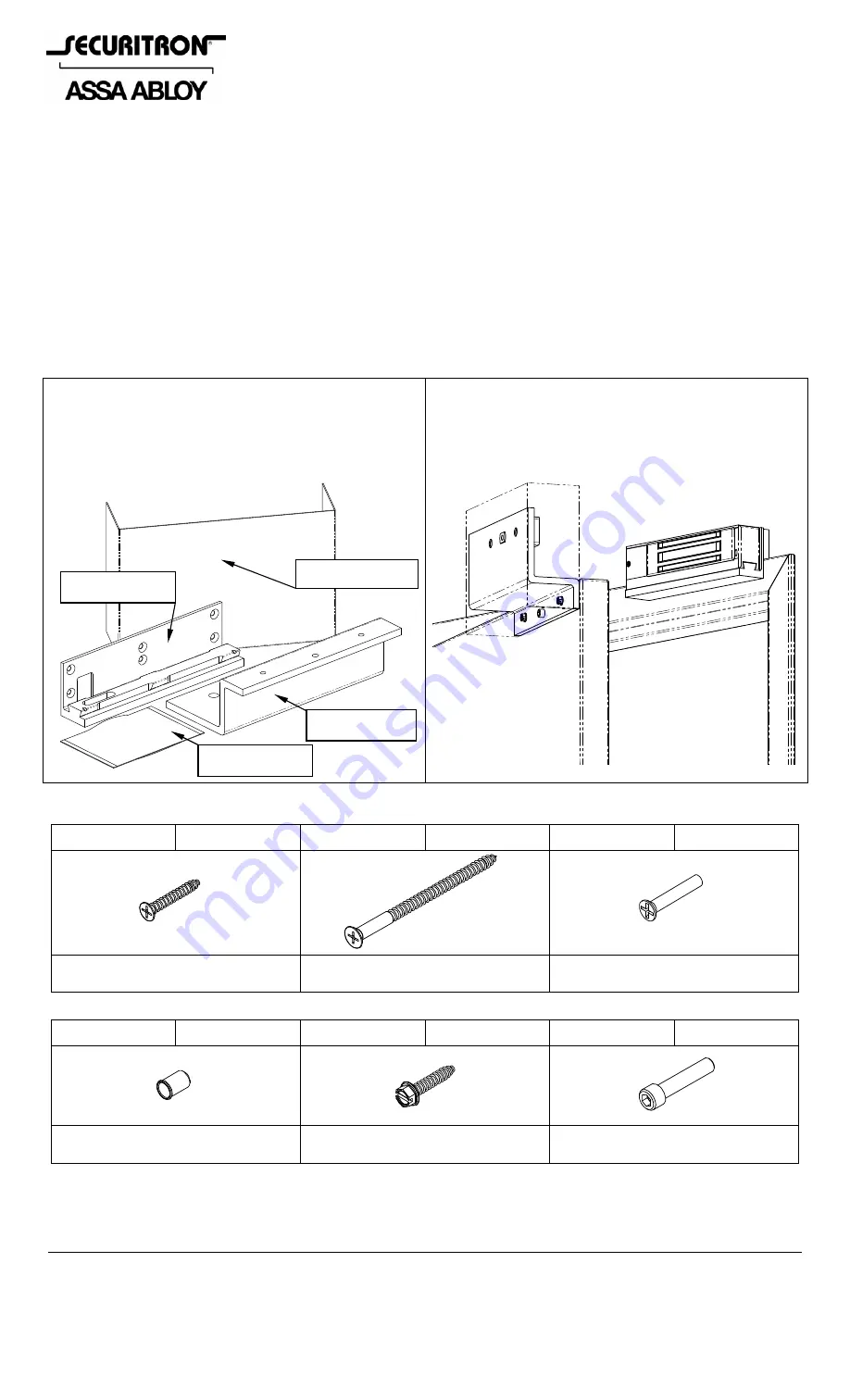 Assa Abloy Securitron TJ-38 TOP JAM KIT Скачать руководство пользователя страница 1