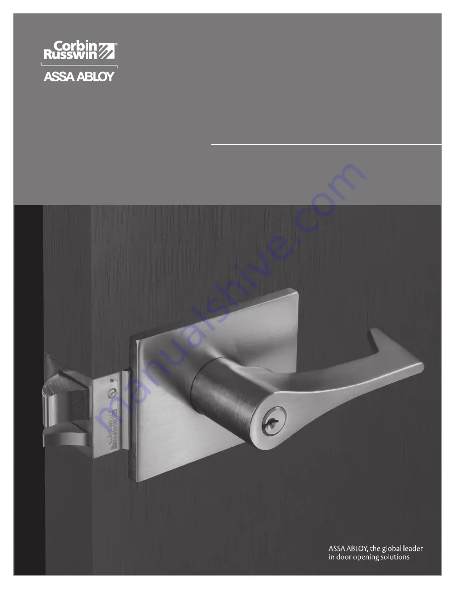 Assa Abloy UT5200 Series Parts And Service Manual Download Page 1