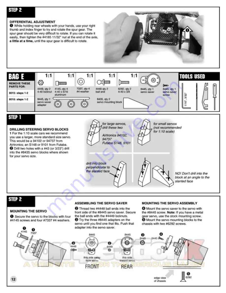 Associated Electrics 8015 Manual Download Page 11