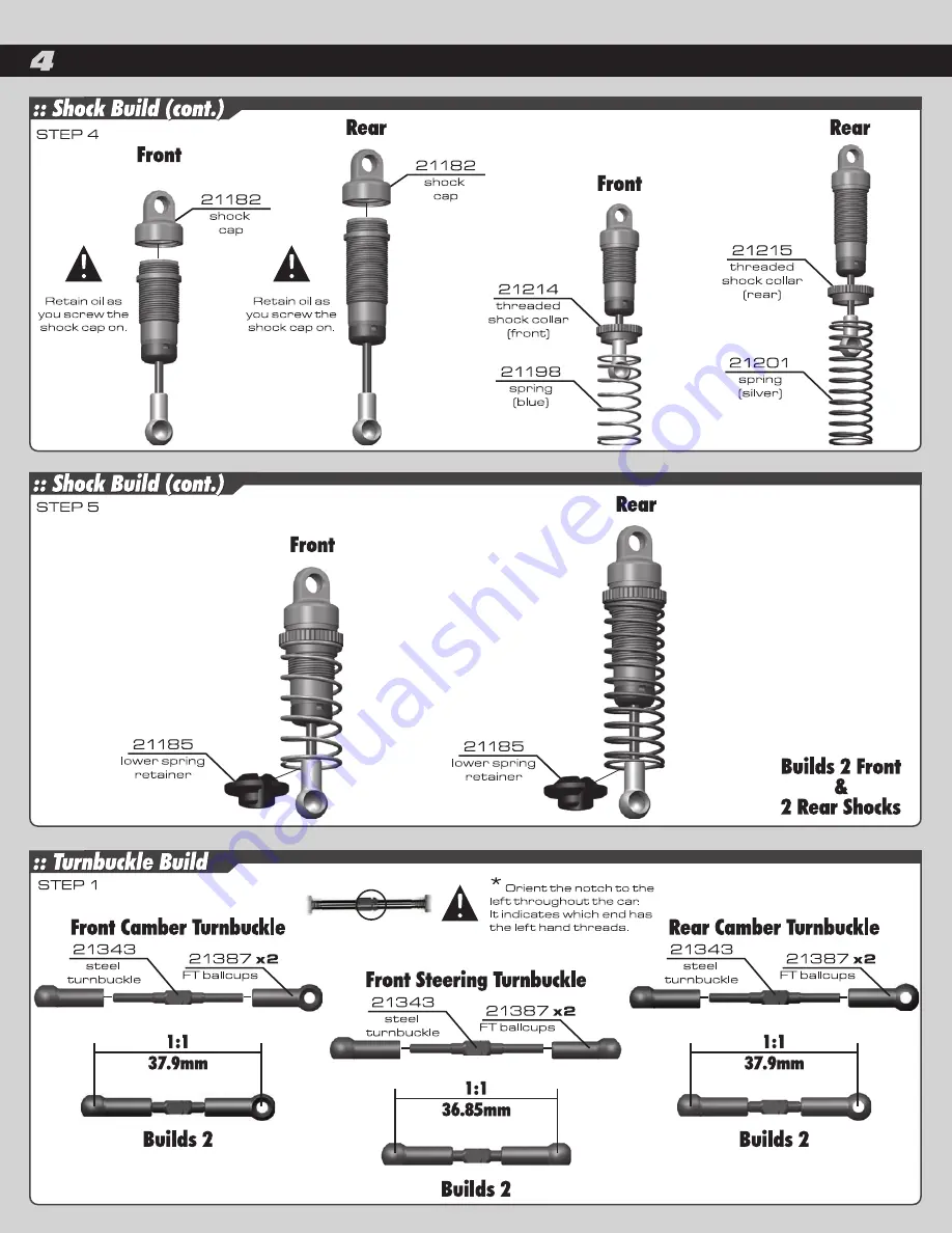 Associated Electrics RC18B2 User Manual Download Page 4