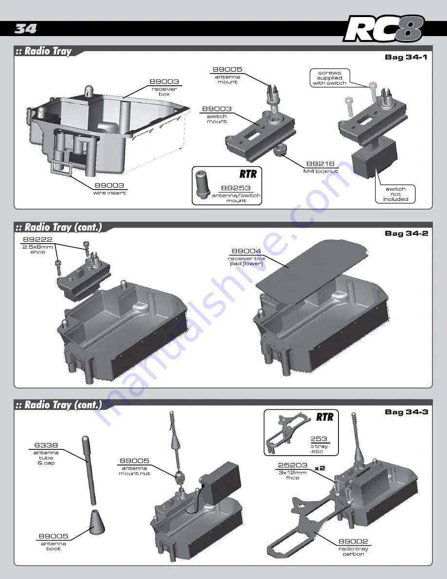 Associated Electrics RC8 Instruction Manual Download Page 34