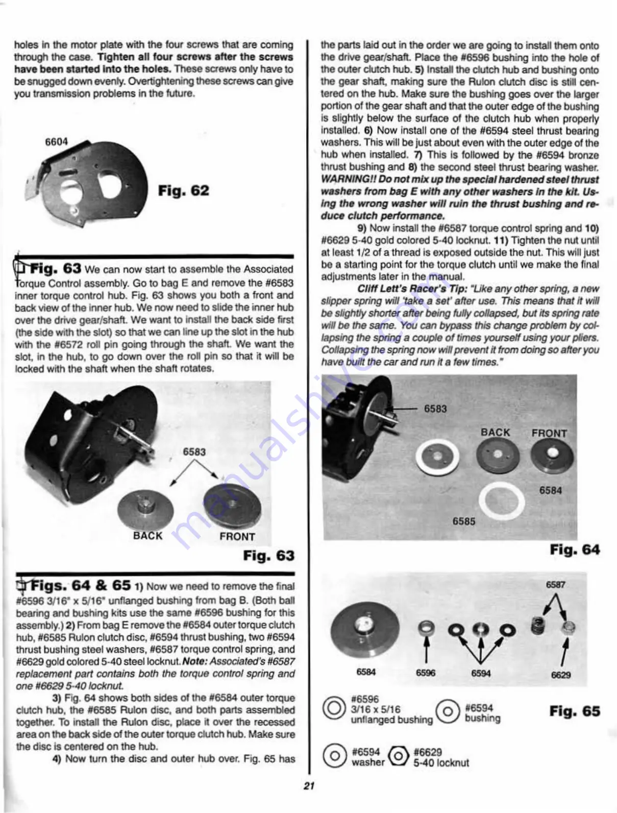 Associated Electrics Team Associated RC10 DS DUAL SPORT Скачать руководство пользователя страница 21