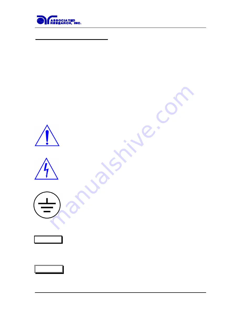 Associated Research HYAMP II 5030DT Скачать руководство пользователя страница 6