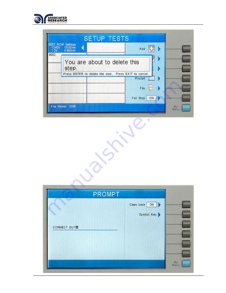 Associated Research OMNIA II 8204 Скачать руководство пользователя страница 61