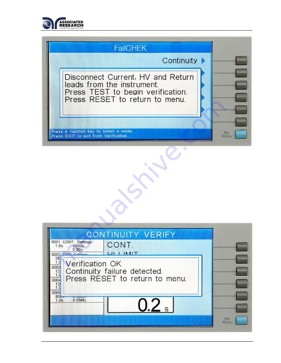 Associated Research OMNIA II 8204 Operation And Service Manual Download Page 199