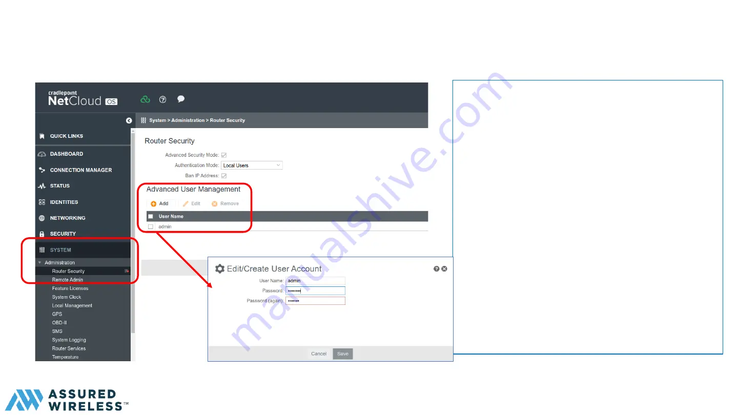 Assured Wireless AW12 HPUE Manual Download Page 11