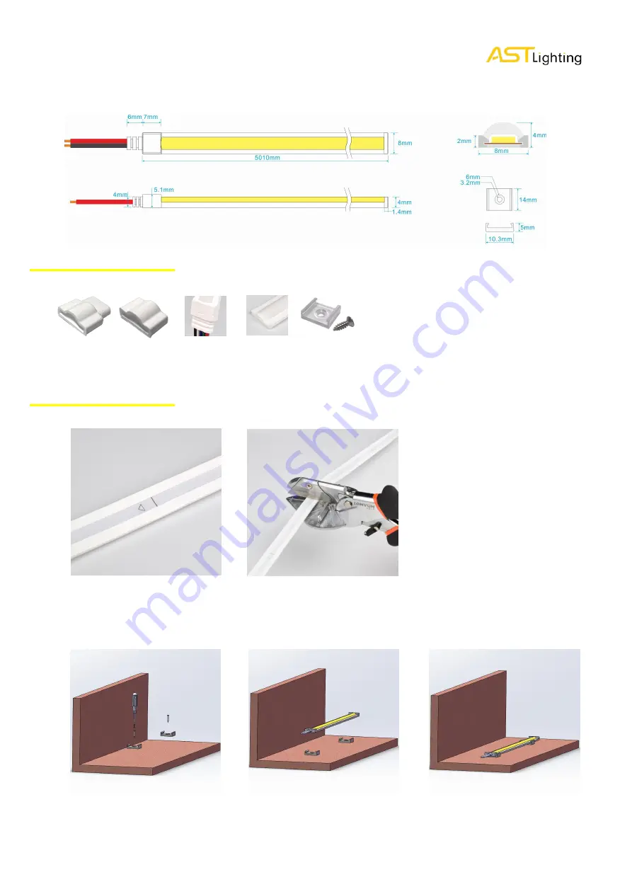 AST Lighting COB MAX AST-CM0804-IP65 Manual Download Page 2